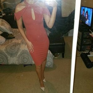 Lulus dress dusty rose